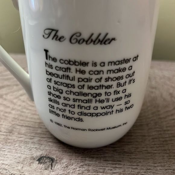 Norman Rockwell Museum "The Cobbler" Authentic Cup. Vintage 1982 - Picture 5 of 5